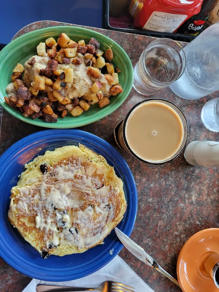 Cherry & Almond Pancakes